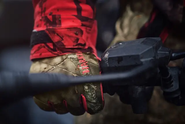 Härkila Moose Hunter 2.0 fleecehansker M MossyOak Break-Up Country/MossyOak Red 