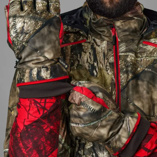 Härkila Moose Hunter 2.0 GTX Gloves M MossyOak Break-Up Country/MossyOak Red 