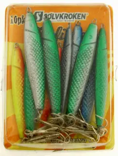 S&#248;lvkroken Sj&#248;fiske Sluksett 10-pack Sluk egnet til torsk, lyr og sei