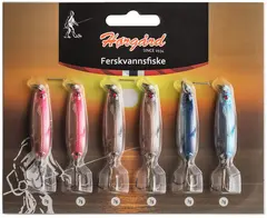 H&#248;rg&#229;rd Ferskvannfisk sluksett 6-pack 7g Seks effektive sluker til ferskvannsfisk