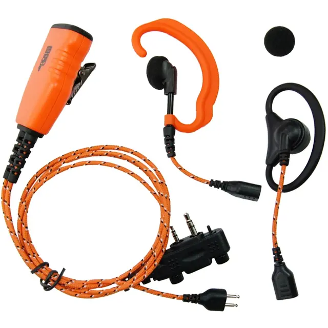 ProEquip U610LS/LA headset oransje 3-i-1 headsett med anti twin 