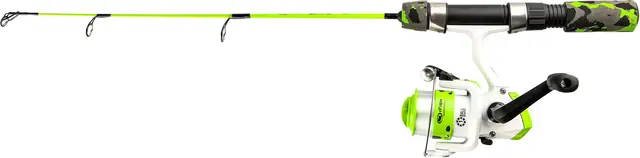 iFish X-Wand 20'' Lime Isfiskesett med haspelsnelle 