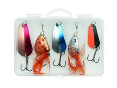 Kinetic Highland Trout Mix Sluk og spinnersett 5-pack