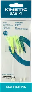 Kinetic Sabiki Shaker #6 Chartreuse Flashhair