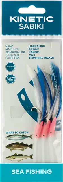 Kinetic Sabiki Hokkai #2/0 Pink 