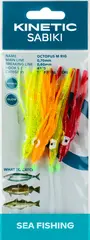 Kinetic Sabiki Octopus M #3/0 Yellow/Orange