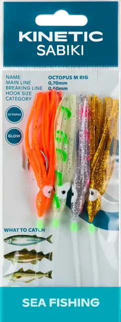 Kinetic Sabiki Octopus M #3/0 Gold/Pink 