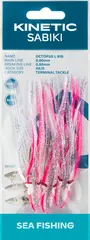 Kinetic Sabiki Octopus L #6/0 Pink/Glow