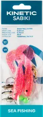 Kinetic Sabiki Shad Tail #6/0 Pink/Glitter