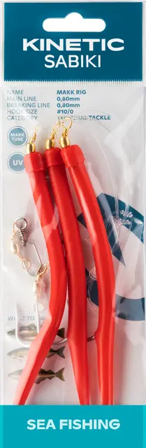 Kinetic Sabiki Makk #10/0 Red 