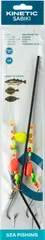 Kinetic Sabiki Sea Boom #1/0 Fire Tiger