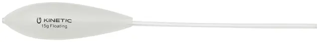 Kinetic Bombette Floating 10g Ørretbombe, White 