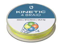Kinetic 4 Braid 300m 0,25 mm Multi Colour, 21kg