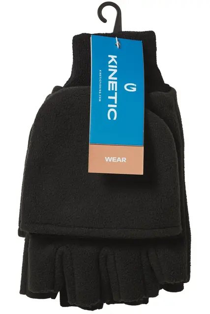Kinetic Wind Stop Fold Over Mitt Blk M 