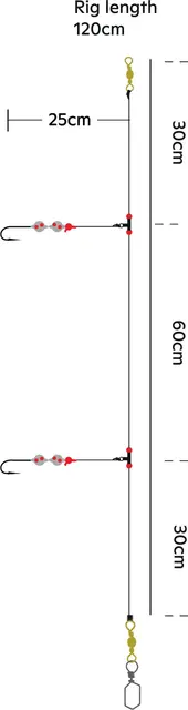 Kinetic Sabiki Advanced 360 #1/0 Pink/Green 