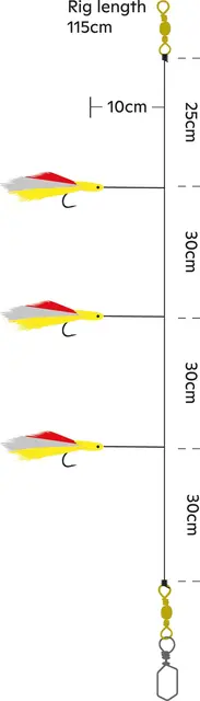 Kinetic Sabiki Hokkai #2/0 Pink 