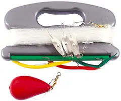 Kinetic Devilfish fiskeharpe 3stk gummimakk + 3 blanke rykk