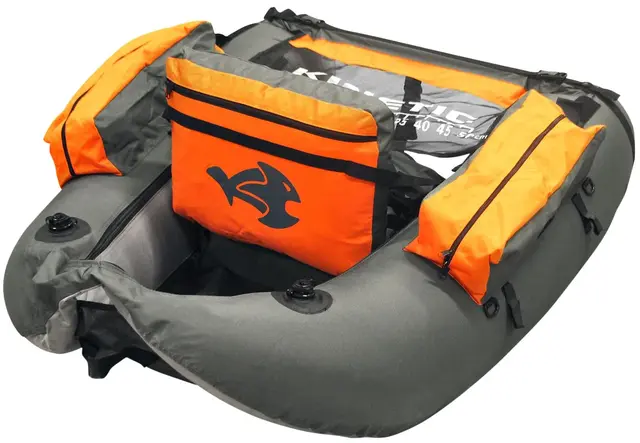 Kinetic Fish Hunter Bellyboat pakke Med svømmeføtter og pumpe 