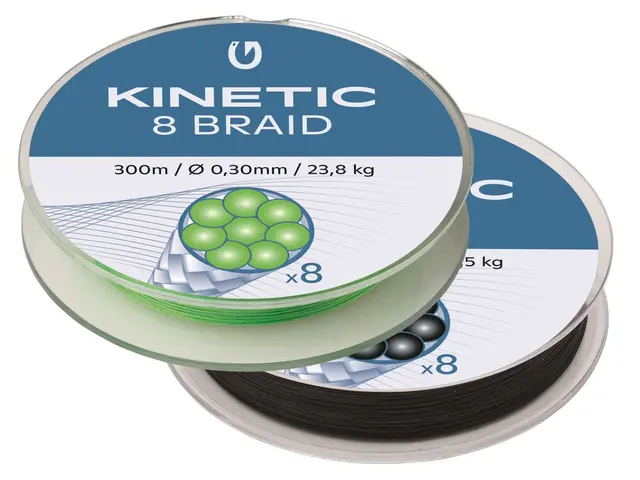 Kinetic 8 Braid 300m 0,20mm/15,0kg Black 