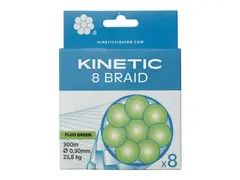 Kinetic 8 Braid 150m 0,12mm/9,6kg Fluo Green