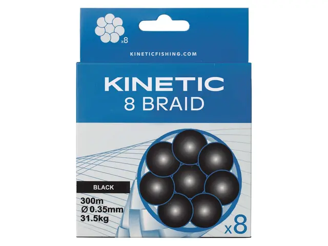 Kinetic 8 Braid 300m 0,20mm/15,0kg Black 