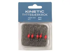 Kinetic Tytteb&#230;rkrok #1/0 Red 5pcs