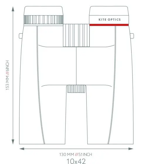 Kite Ursus HD 10x42 Håndholt kikkert med 30 års garanti 