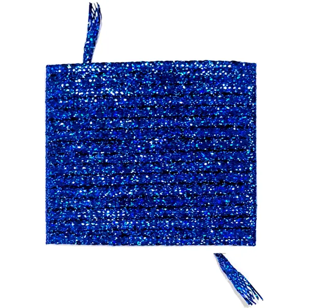 Lagartun Flatbraid Blue Holo 5mm bred 
