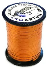 Lagartun Flat Metal Embossed Tinsel M Plisse Copper