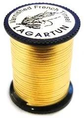 Lagartun Flat Metal Embossed Tinsel M Plisse Gold