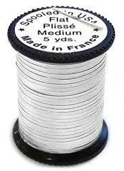 Lagartun Flat Metal Embossed Tinsel M Plisse Silver