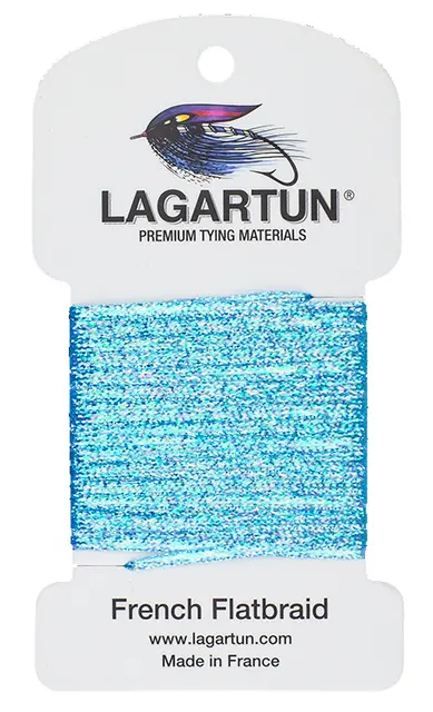 Lagartun Flatbraid Fluo Blue 5mm bred 