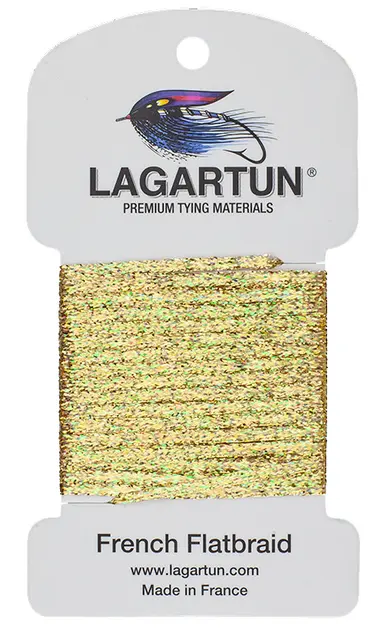 Lagartun Flatbraid Varigated Gold 5mm bred 