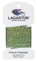 Lagartun Flatbraid Varigated Peacock 5mm bred
