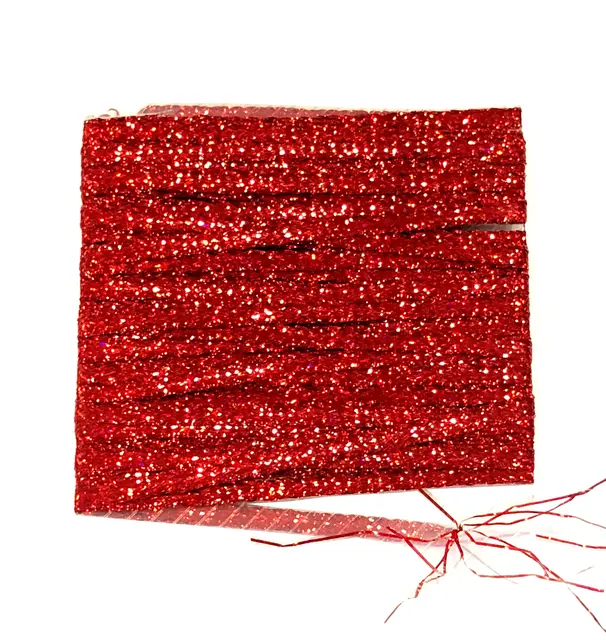 Lagartun Flatbraid Red Holo 5mm bred 