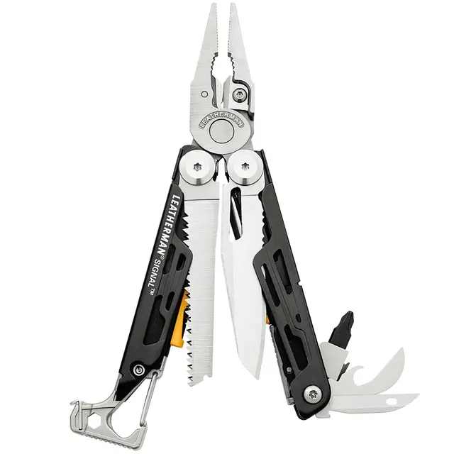 Leatherman Signal m/taske Sort Multiverktøy, Inneholder 19 verktøy 