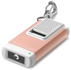 LED Lenser K4R n&#248;kkelringlykt Rose Gold Oppladbar med hele 120 lumen