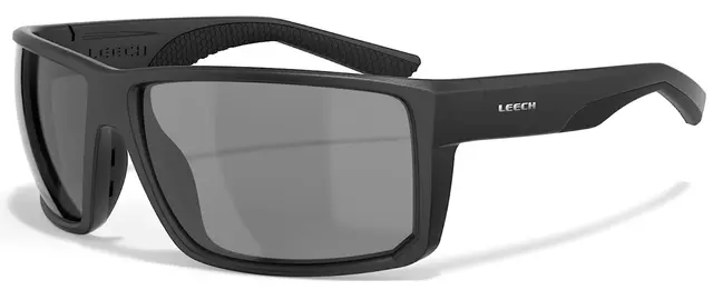 Leech Hawk Black Polariserte solbriller med grå linse 
