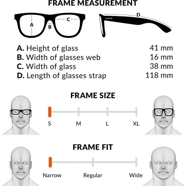 Leech ATW Kidz Black Polariserte solbriller for unge fiskere 