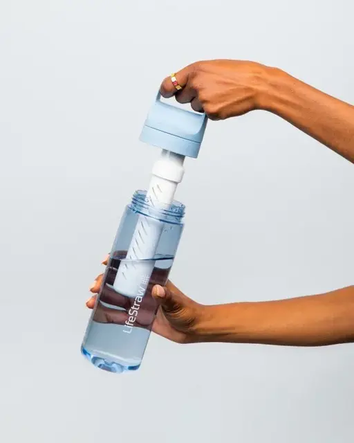 Lifestraw Go 2.0 650ml Icelandic Blue Filterflaske for reise og daglig bruk 