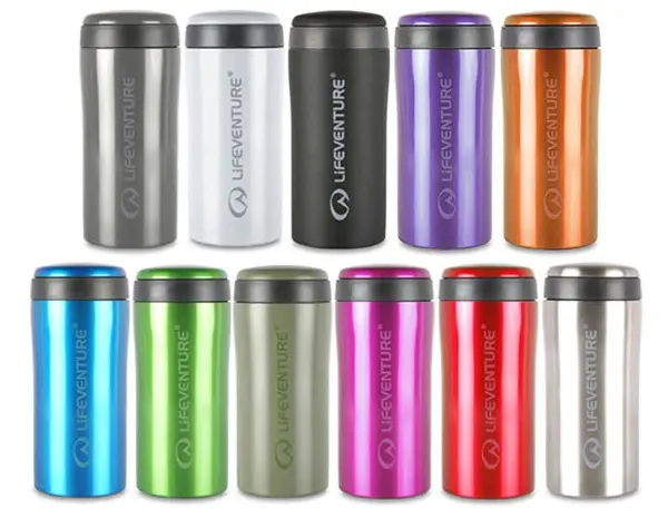 Lifeventure Thermal Mug - Purple Holder på varmen i opptil 4 timer! 