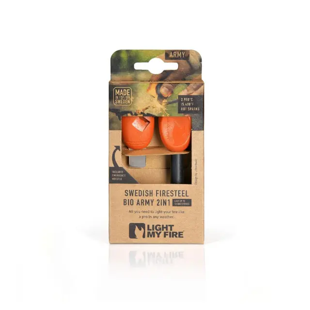 Light My Fire Firesteel Army Effektivt tennstål i Cocoshell 