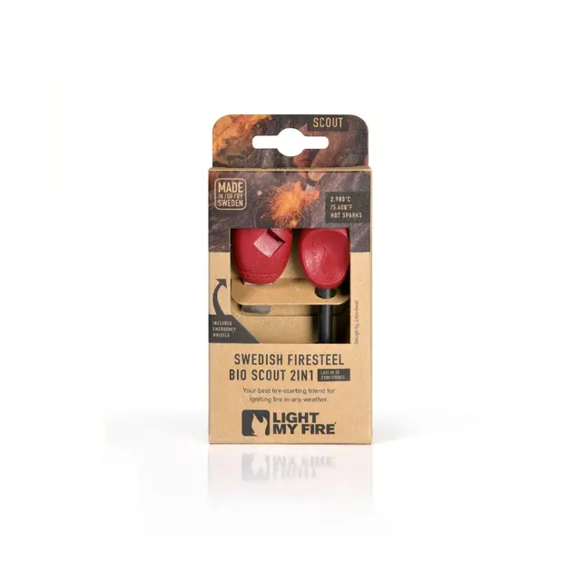 Light My Fire Firesteel Scout Effektivt tennstål i Rustyorange 