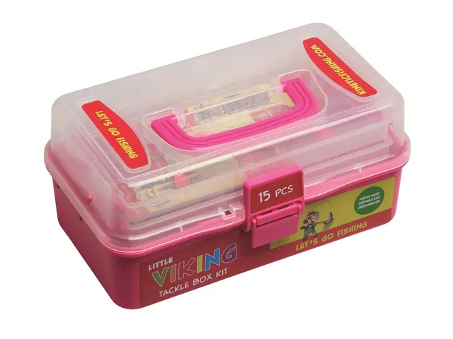 Lille Viking Slukboks sett Fuchsia Alt en trenger i enden av snøret 