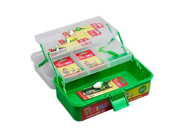 Lille Viking Slukboks sett Green Alt en trenger i enden av snøret 