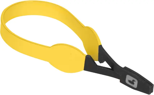 Loon Ergo Hackle Plier Yellow Ergonomisk hackletang til fluebinding 