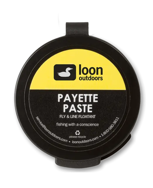 Loon Payette paste & fly line floatant Pastaen er fast i formen og lett å forme 