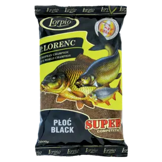 Lorpio Groundbait Super 1kg Roach Black Meitefor