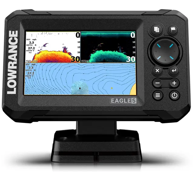 Lowrance Eagle 5" 83/200 HDI med kart med C-map til 50% rabatt (verdi 890,-) 