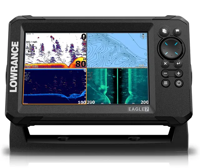 Lowrance Eagle 7" 83/200 HDI med kart med C-map til 50% rabatt (verdi 890,-) 